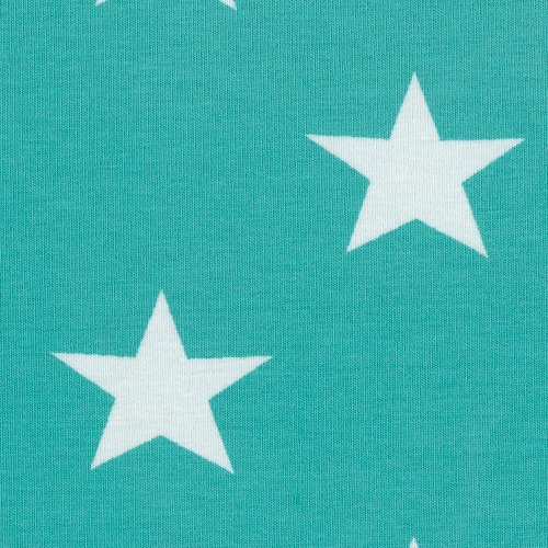 Jersey Swafing - Sterne - 3,5 cm - Hellmint